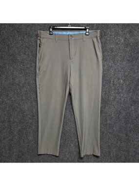 Birdie Bound Pants Men 36x28 Gray Golf Outdoor Sport Comfort Stretch Flex Waist